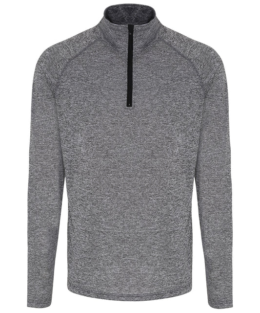 Men's TriDri® long sleeve performance ¼ zip top