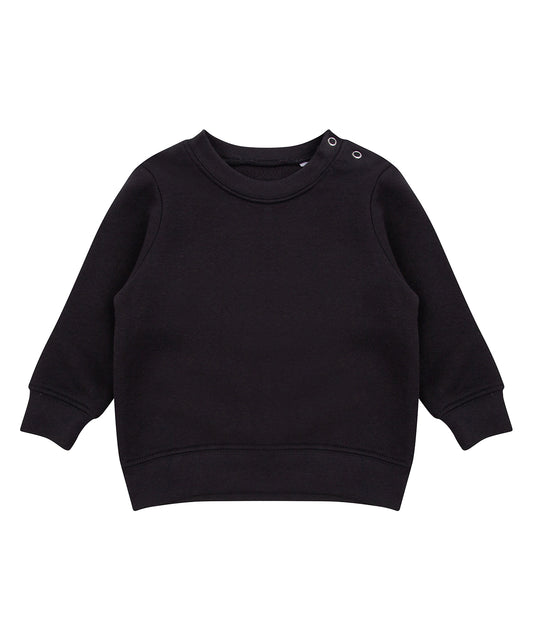 Baby/toddler Crew neck sweatshirt with shoulder poppers