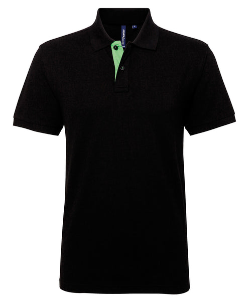Asquith & Fox Men'S Classic Fit Contrast Polo
