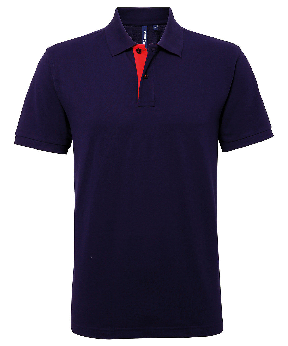 Asquith & Fox Men'S Classic Fit Contrast Polo