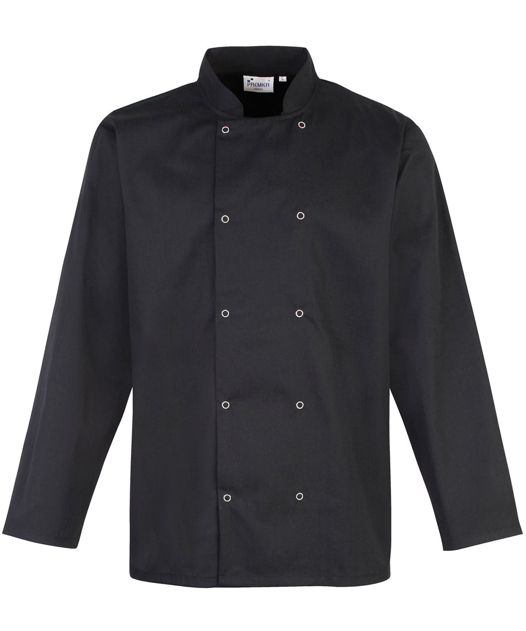 Premier Studded Front Long Sleeve Chef'S Jacket