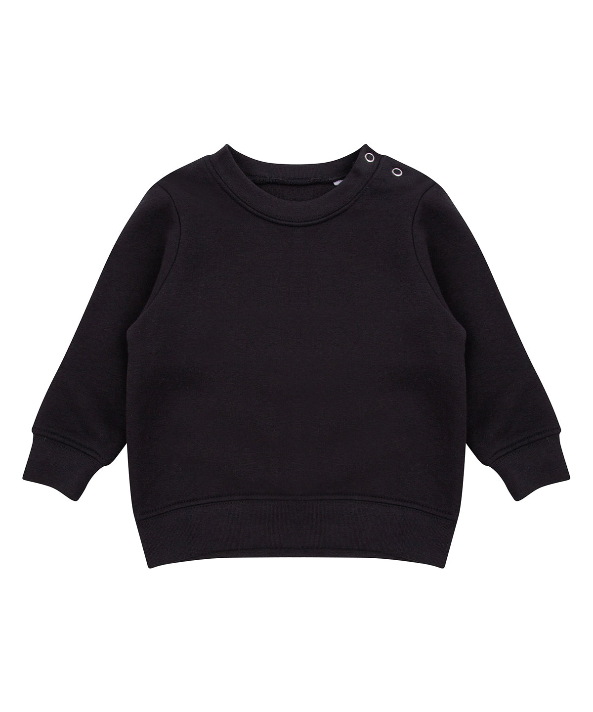 Baby/toddler Crew neck sweatshirt with shoulder poppers
