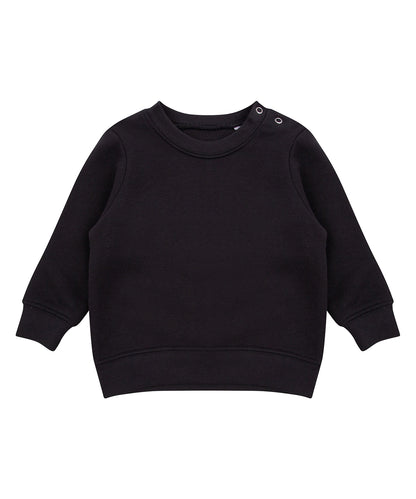 Baby/toddler Crew neck sweatshirt with shoulder poppers