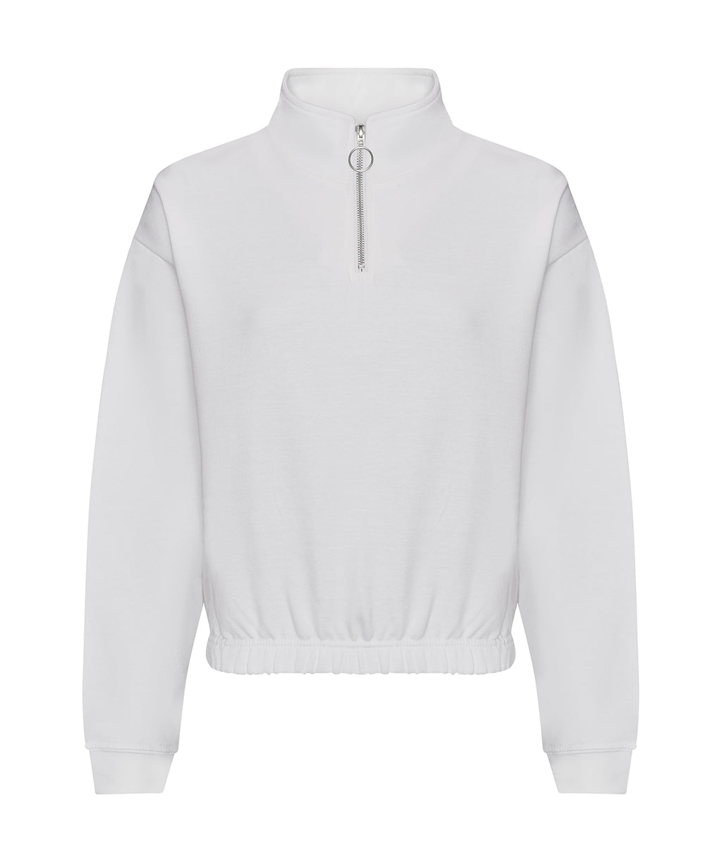 Awdis Just Hoods Women'S Cropped ¼-Zip Sweat