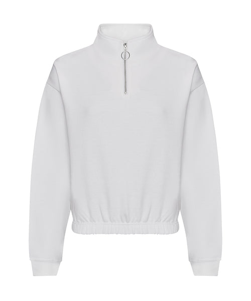 Awdis Just Hoods Women'S Cropped ¼-Zip Sweat