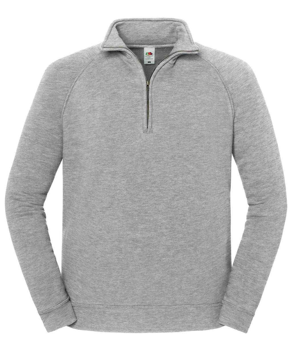 Fruit Of The Loom Iconic Premium Zip-Neck Sweat