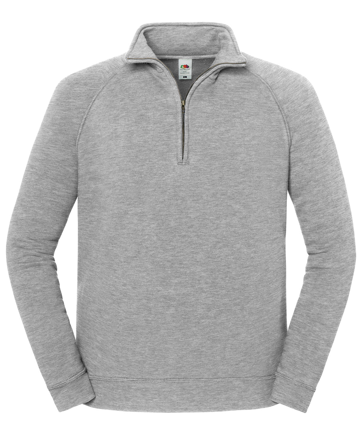 Fruit Of The Loom Iconic Premium Zip-Neck Sweat