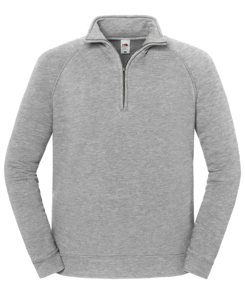 Fruit Of The Loom Iconic Premium Zip-Neck Sweat